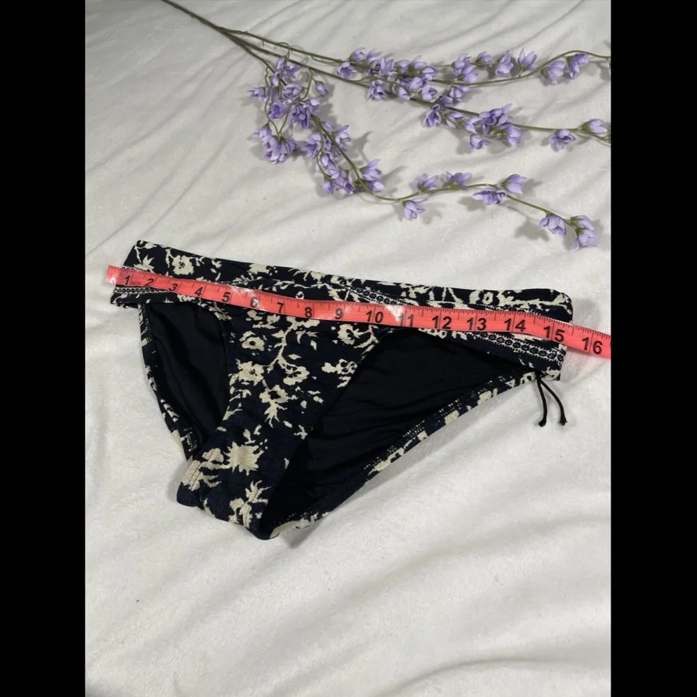 NEW Robin Piccone Flora Twist Ikat‎ Bikini Bottom Blue/Cream [SZ Small ]